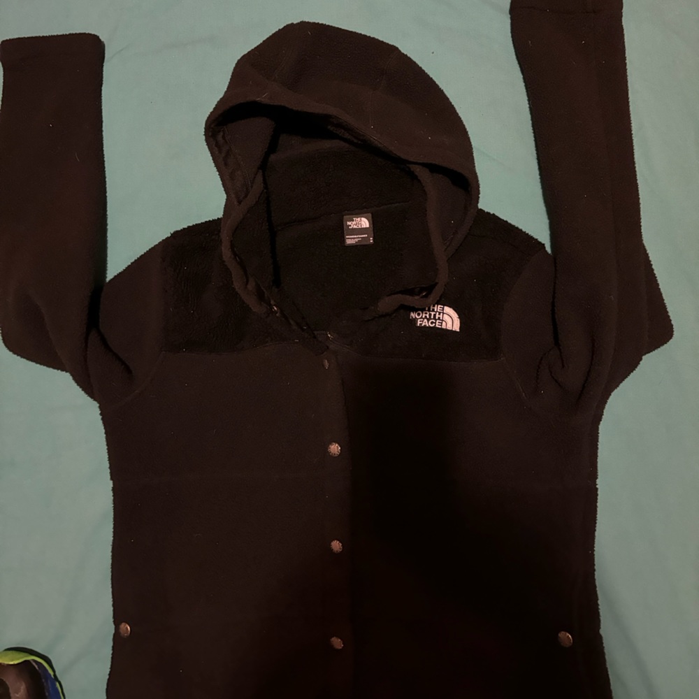 The North Face Fleece Button Up Snap Button Jacke… - image 3